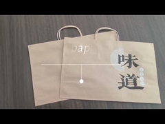 bolsa de papel de Kraft con la manija