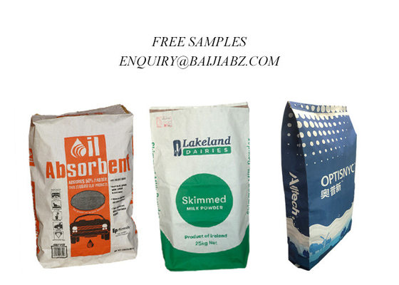 Bolsa de papel de empaquetado del absorbente de encargo del aceite 15kg 20kg para el derramamiento líquido
