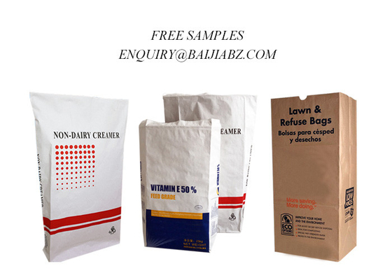 Bolsas de papel impresas color a prueba de humedad 10kg de Kraft para Clay Granular Absorbent