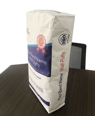 OEM que imprime las bolsas de papel industriales de 25kg 50kg para la materia de comida del cemento sostenible