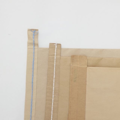 Bolsas de papel abiertas cosidas impresas de empaquetado de Multiwall de la boca con el logotipo