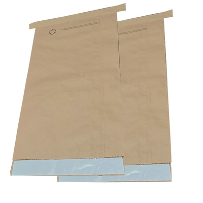 categoría alimenticia abierta cosida de papel de los bolsos de la boca de 25kg 20kg Multiwall Brown para el coco