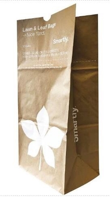 Bolsas de basura de césped de papel con forro impreso personalizado resistente