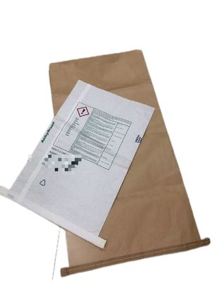 Bolsas de papel de pared múltiple de boca abierta cosidas y ecológicas Logotipo personalizado