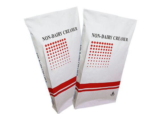 Bolsas de papel inferiores planas de 2 o 3 capas 300m m Multiwall Kraft