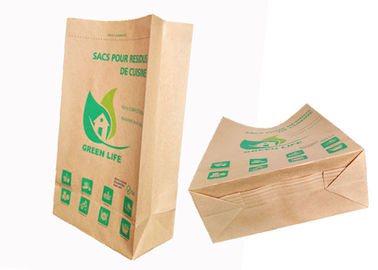 Bolsas de papel inferiores del pellizco reciclable degradable de las bolsas de papel de M Fold Type Multilayer