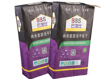 Embalaje adhesivo de Multiwall Kraft de 2/3 capa de la teja inferior cuadrada de las bolsas de papel 20kg 25kg