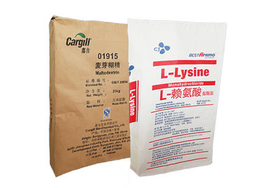 Bolsas de papel multi de la pared del derretimiento del canalón caliente del pegamento con la laminación del trazador de líneas del PE a prueba de humedad