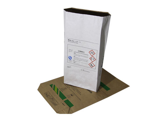 Bolsa de papel biodegradable de impresión de encargo inferior del cuadrado para el almidón de maíz de empaquetado