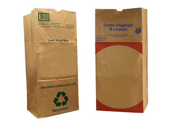 Las bolsas de papel del color 10kg Multiwall Kraft de CMYK hojean las bolsas de papel del césped de Kraft