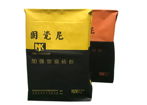 bolsas de papel de 4ply Multiwall Kraft para el polvo resistente de la masilla de agua