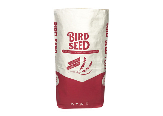 Bolsa de papel de Kraft de la impresión de Flexo 20kg 25kg para la leche descremada en polvo