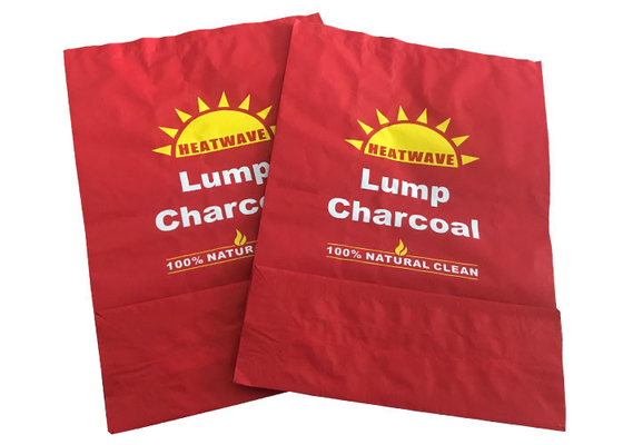 Bolsos abiertos cosidos parte inferior del carbón de leña de la barbacoa 5kg de la capacidad de las bolsas de papel de Multiwall de la boca del cuadrado
