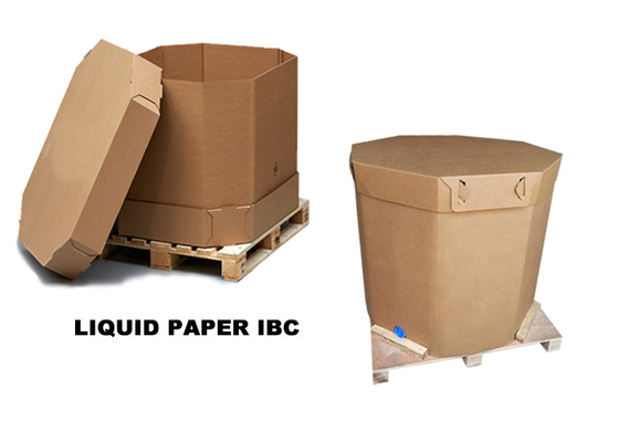Envase de papel líquido disponible de 1000l IBC con aceite y Juice Use de coco del bolso del trazador de líneas