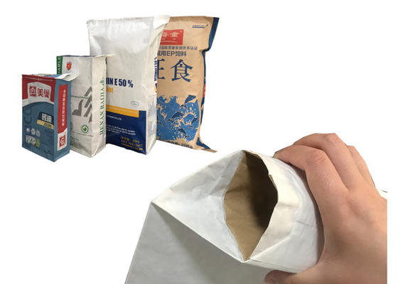 La sustancia química absorbente del derramamiento líquido pegó las bolsas de papel 15kg 20kg de Multiwall