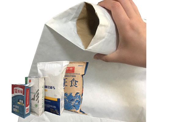 Bolsas de papel pegadas químicas 15kg impreso de encargo 20kg de Multiwall de la válvula