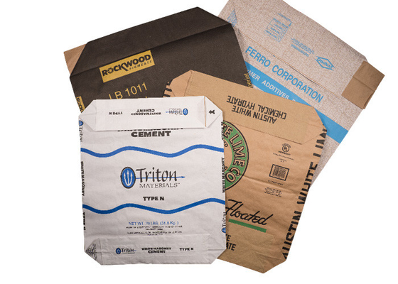 Bolsas de papel pegadas polvo químico absorbente líquido 15kg 20kg 25kg de Multiwall de la válvula del derramamiento