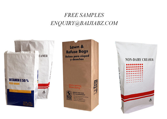 Bolsas de papel 20kg 25kg de Clay Granular Absorbent Multiwall Kraft