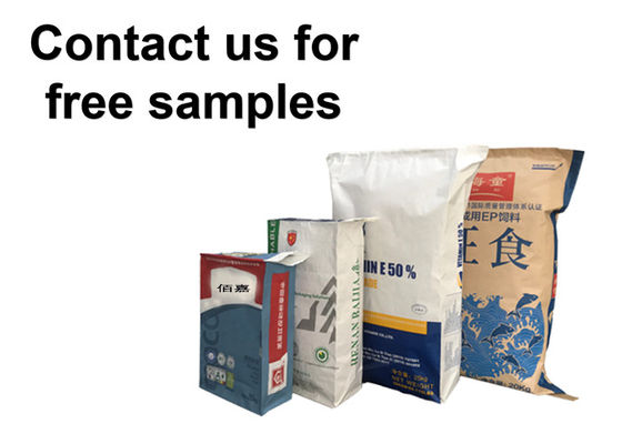 Saco de papel Kraft de pared múltiple personalizado de 20 kg para material en polvo