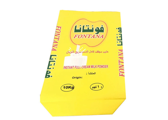 Acepte la bolsa de papel industrial de encargo 25kg 3 capas Pe alineado Multi Wall Kraft