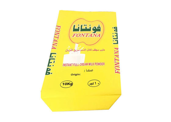 Los sacos multi del papel de empapelar de la categoría alimenticia de la leche en polvo aceptan el tamaño de encargo 20kg 25kg