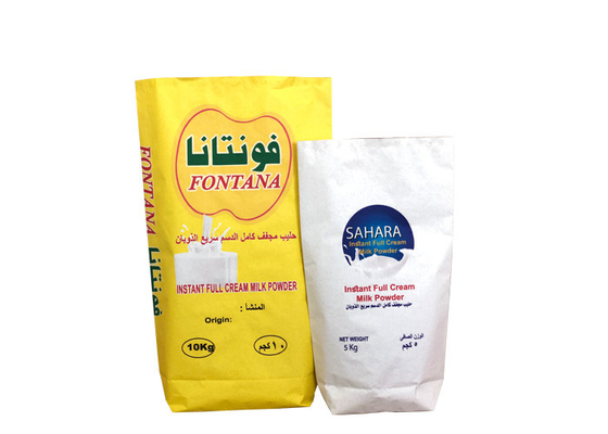 Bolsas de papel industriales estándar de la categoría alimenticia del GMP para la leche en polvo