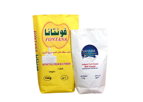 Leche en polvo que empaqueta el papel de empapelar multi de 20kg 25kg despiden 3 capas PE alineadas