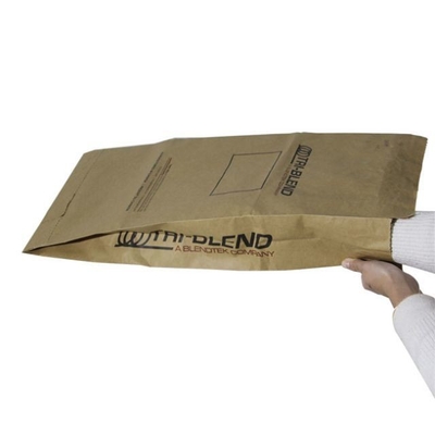 El empaquetado inferior reciclado del coco de las bolsas de papel del pellizco acepta a Logo Print