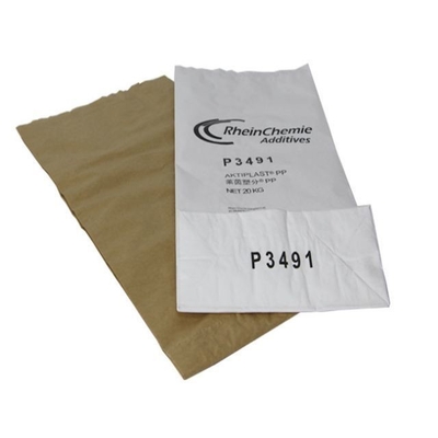 Pegó los bolsos del sellado caliente de 3 capas 25kg 50kg Kraft modificados para requisitos particulares