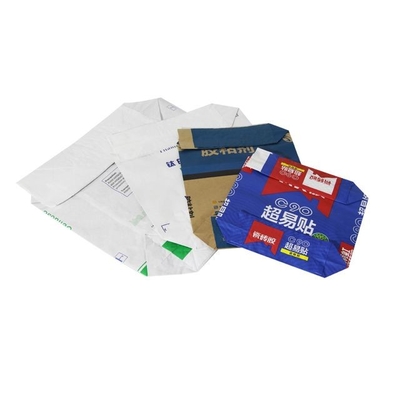 Convenientes bolsas de papel de válvula pegada de pared múltiple envasado productos en polvo granular