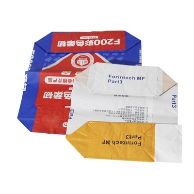 Categoría alimenticia bolsa de papel pegada de la válvula de 3 capas para el añadido químico de empaquetado