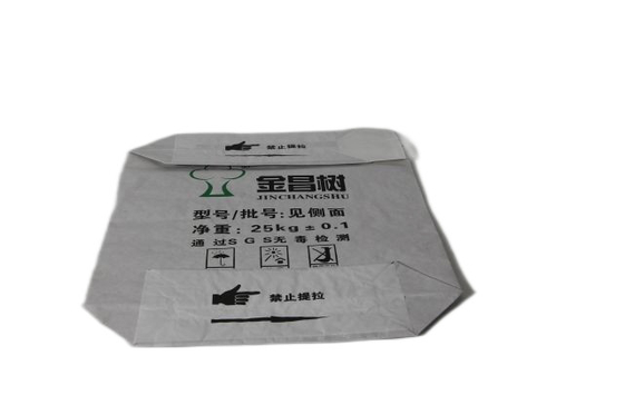 Acepta bolsas de embalaje de papel industrial personalizadas de 25 kg con válvula