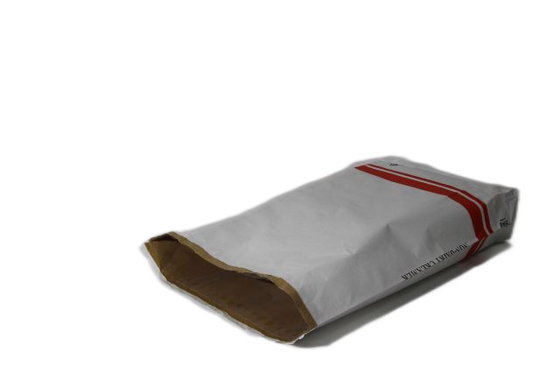 Diseño de bolsas de embalaje de papel kraft industrial personalizado Color marrón blanco