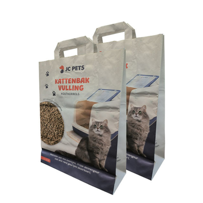 La aduana ISO9001 imprimió las bolsas de papel biodegradables para Cat Litter Packaging