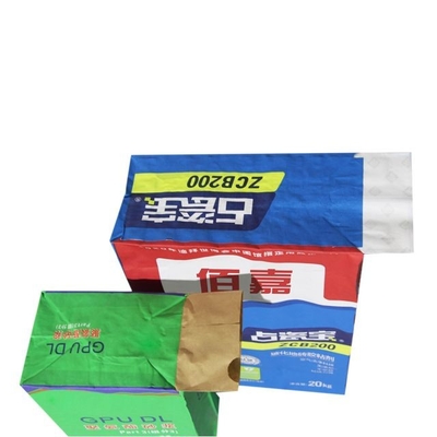 Empaquetado industrial pegado del papel del cemento de los bolsos de la válvula de 20kg 25kg 50kg