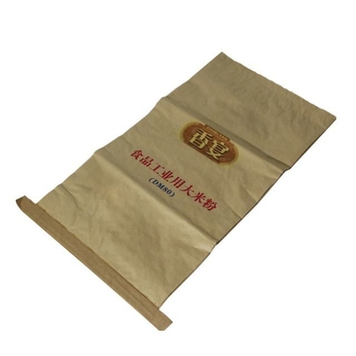 Bolsas multipared cosidas de grado alimenticio con boca abierta impresas para requisitos particulares