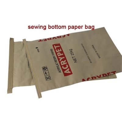 Envases de papel de boca abierta cosidos a prueba de humedad Pedidos personalizados