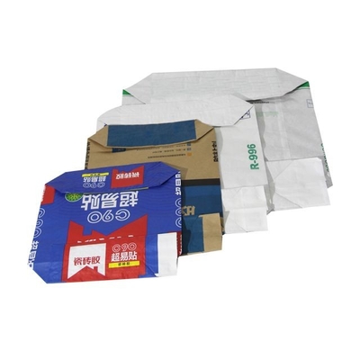 Impresión flexográfica Bolsas de papel multicapa con válvula pegada Empaquetado de cemento