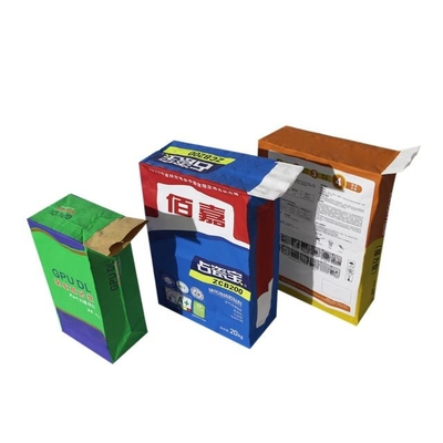 las bolsas de papel herméticas de 20kg 25kg Multiwall cementan la impresión de empaquetado de Flexo del bolso