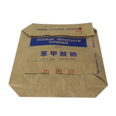 Impresión pegada blanca del bolso 25kg 50kg Flexo de la harina de arroz de las bolsas de papel de Multiwall de la válvula