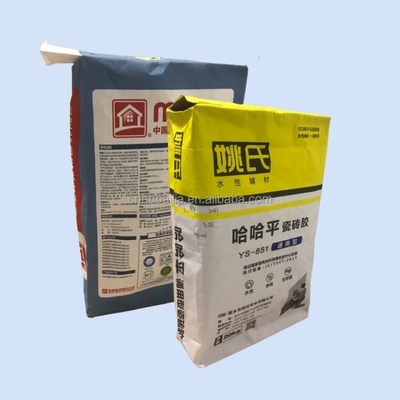 categoría alimenticia de 20kg 25kg bolsas de papel pegadas 3 capas de la válvula para empaquetar el añadido químico