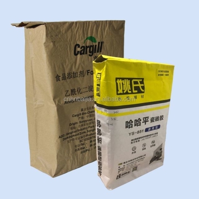 Bolsas de papel industriales durables a prueba de humedad del OEM para el embalaje del cemento