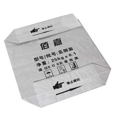 bolso de papel de la válvula de 95gsm Kraft dos capas semi extensibles