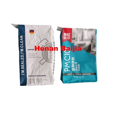 Bolsas de papel modificadas para requisitos particulares de Multiwall Kraft del cemento para el material de construcción de la baldosa cerámica