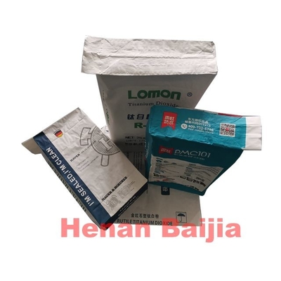 Flexo que imprime las bolsas de papel pegadas de Multiwall de la válvula para las partículas del pino