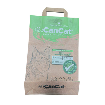 El queso de soja a prueba de humedad Cat Litter Paper Packaging Bag crea la impresión para requisitos particulares