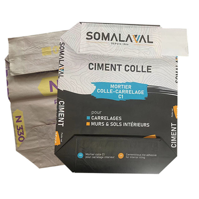 categoría alimenticia de 20kg 25kg bolsas de papel pegadas 3 capas de la válvula para empaquetar el añadido químico