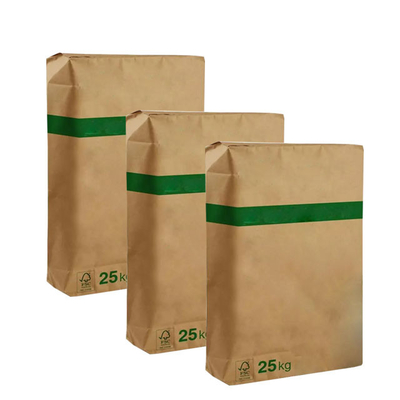 Flexo que imprime la película pegada química de las bolsas de papel PE de Multiwall de la válvula 2 capas