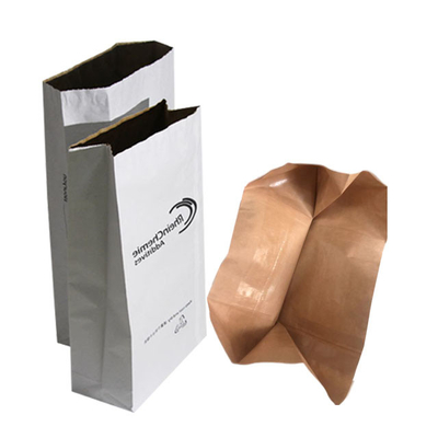 Bolsas de papel kraft de pared múltiple de espesor personalizado con mango