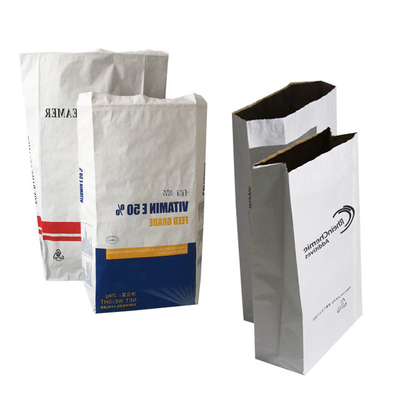 Bolsas de papel de fondo de pinza de paredes múltiples Opciones de espesor personalizadas